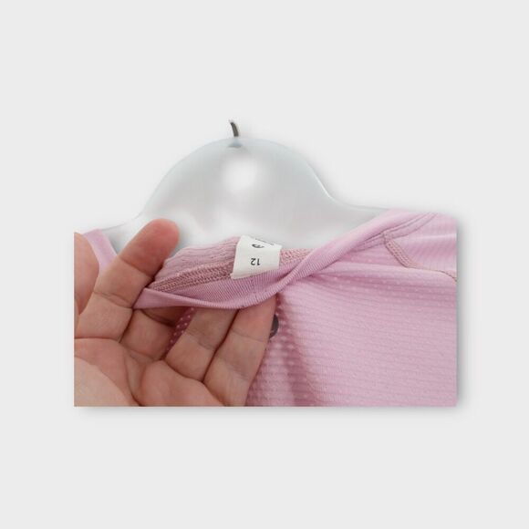 Lululemon Swiftly Tech Long Sleeve Shirt 2.0 Size 12 Pink Strawberry Milkshake - Picture 8 of 9